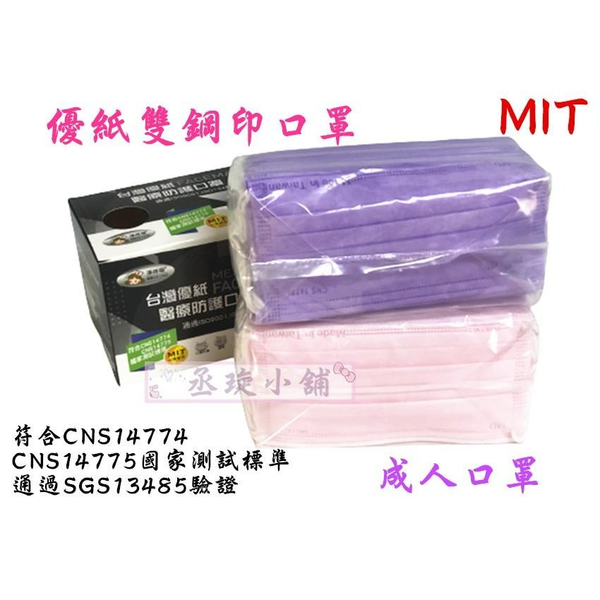 【丞琁小舖】MIT - 台灣製 優紙 雙鋼印 醫療級 兒童口罩 / 平面口罩 / 防塵 口罩(一盒50入)-細節圖4