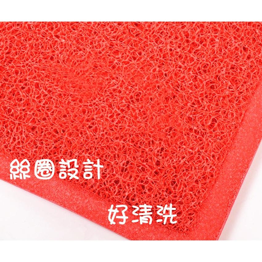 【丞琁小舖】紅色 - 迎賓地墊 / 防滑地墊 / 止滑墊 / 大門地墊 不脫絲 - 好清洗-細節圖2