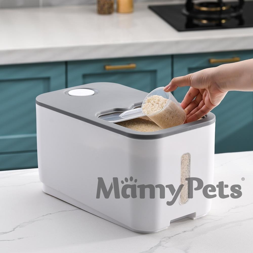 【🇹🇼超快嚴選】Mamy Pets寵物密封儲糧桶 飼料防潮桶 飼料桶 狗糧食桶 貓砂桶 寵物儲糧桶 狗飼料桶 狗糧防潮桶-細節圖8
