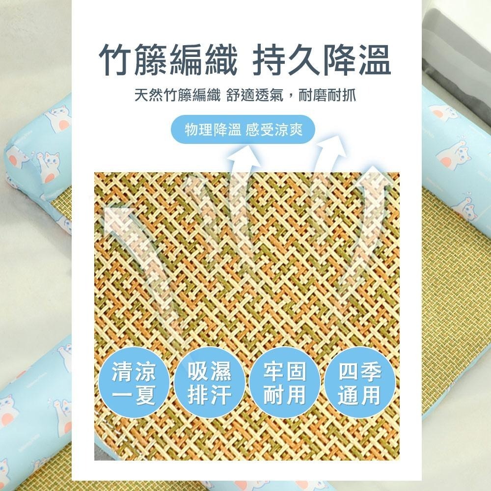 【🇹🇼超快嚴選】萌寵夏日清涼藤蓆 涼墊 寵物床 藤編貓窩 夏季貓窩 寵物涼窩 寵物涼墊 貓窩 狗窩 寵物窩 貓咪透氣睡窩-細節圖8