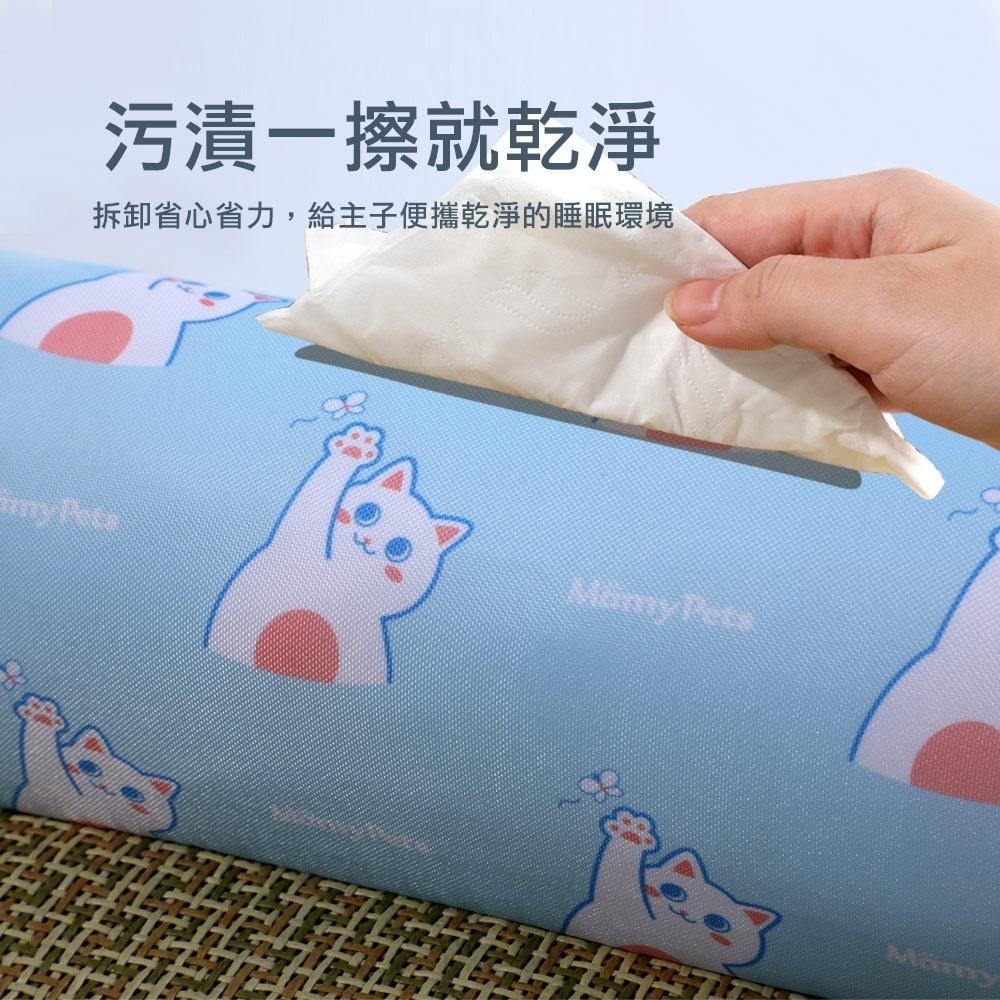 【🇹🇼超快嚴選】萌寵夏日清涼藤蓆 涼墊 寵物床 藤編貓窩 夏季貓窩 寵物涼窩 寵物涼墊 貓窩 狗窩 寵物窩 貓咪透氣睡窩-細節圖9