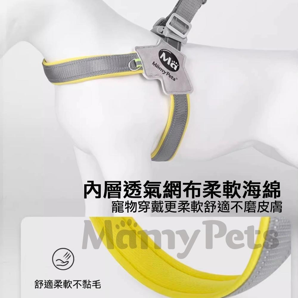 【🇹🇼超快嚴選】寵物多層透氣Ｙ型胸背帶 反光 夜光 狗用胸背帶 胸背帶 Y字型胸背 快套式胸背帶 秒穿胸背帶 犬用胸背帶-細節圖3