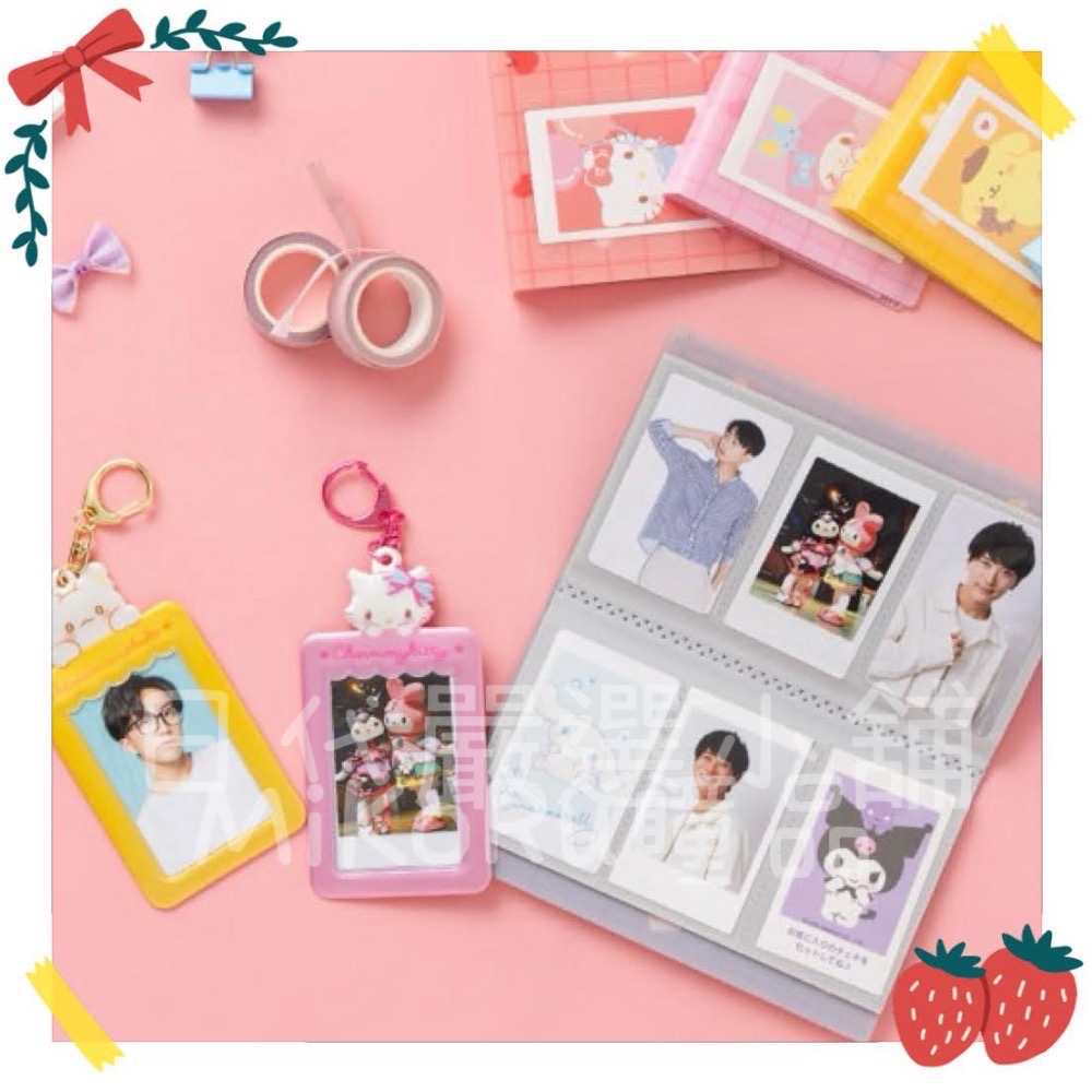 🎀全系列日本正版三麗鷗質感卡套 ｜有吊扣 拍立得/小卡收納 庫洛米漢頓造型收納套 鑰匙圈-細節圖3