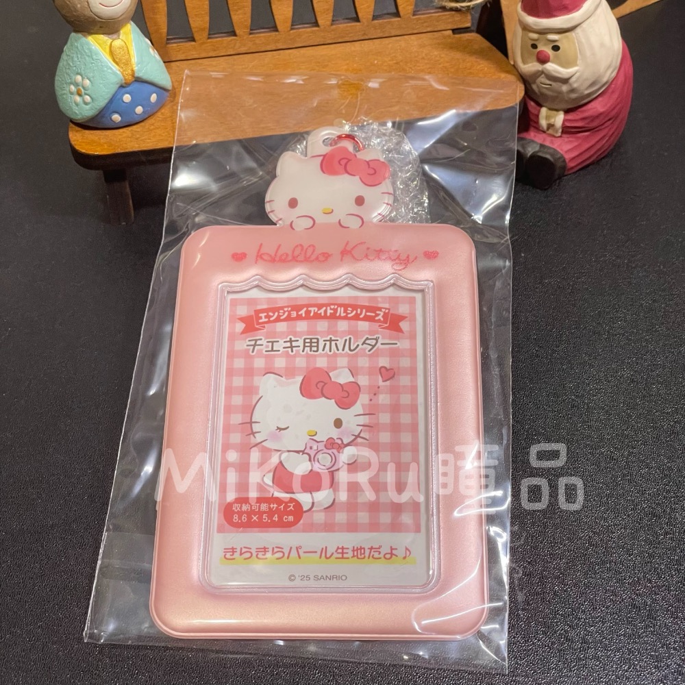 🎀全系列日本正版三麗鷗質感卡套 ｜有吊扣 拍立得/小卡收納 庫洛米漢頓造型收納套 鑰匙圈-規格圖4