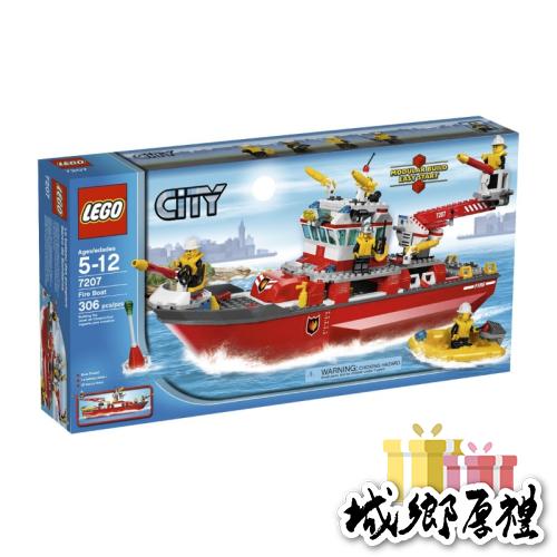 LEGO 7207 樂高城市消防船 &lt;絕版盒損&gt;