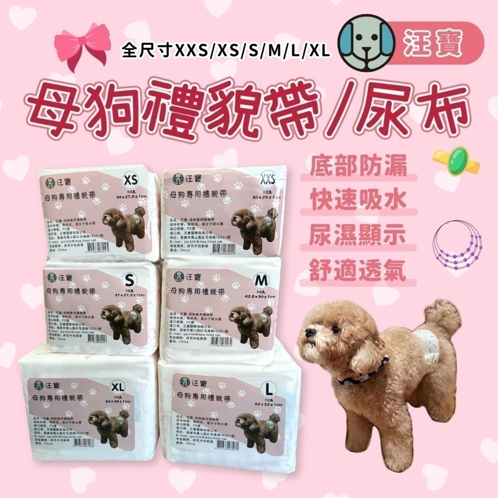 【汪寶】公狗禮貌帶 母狗生理褲 買十送一  (現貨)  公狗尿布 母狗尿布 狗尿片 寵物尿布  狗紙尿褲 狗尿布-細節圖2