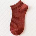 【崔可小姐】日系 女生 素色 純色 短襪 抽條 船襪 襪子 【OC0001】-規格圖9