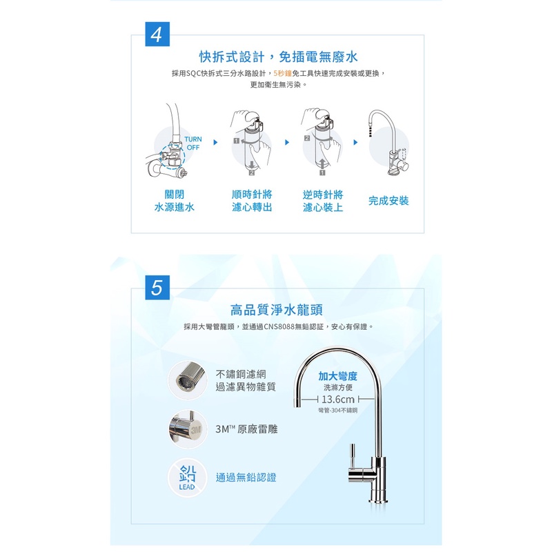 【3M】HCR-05雙效淨水系統專用濾心HCR-F5｜前置PP濾心3RS-F001-5二入【3M授權經銷】-細節圖6