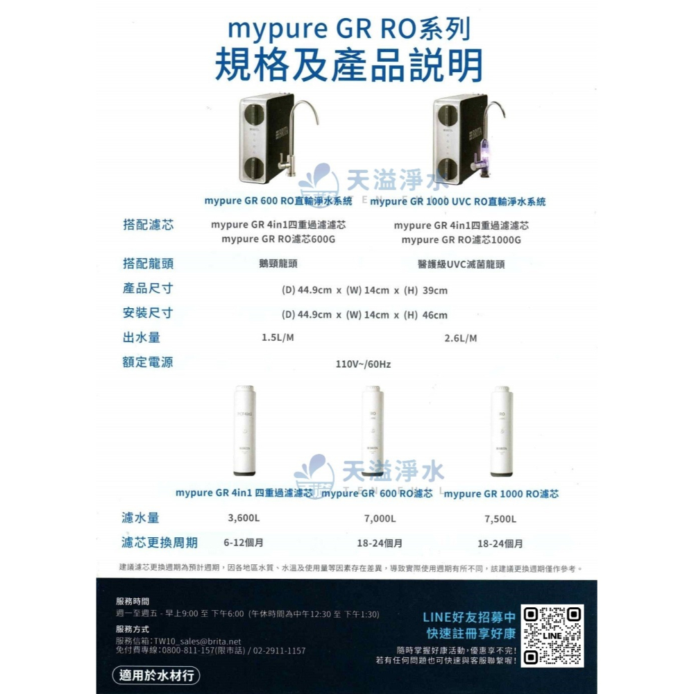【BRITA】mypure GR 600 RO膜濾芯/濾心【適用GR600｜BRITA授權經銷】-細節圖11