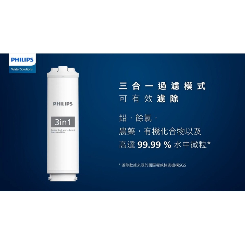 【Philips飛利浦】RO反滲透膜濾芯AUT870【適用AUT4030淨水系統】【飛利浦授權經銷】-細節圖4