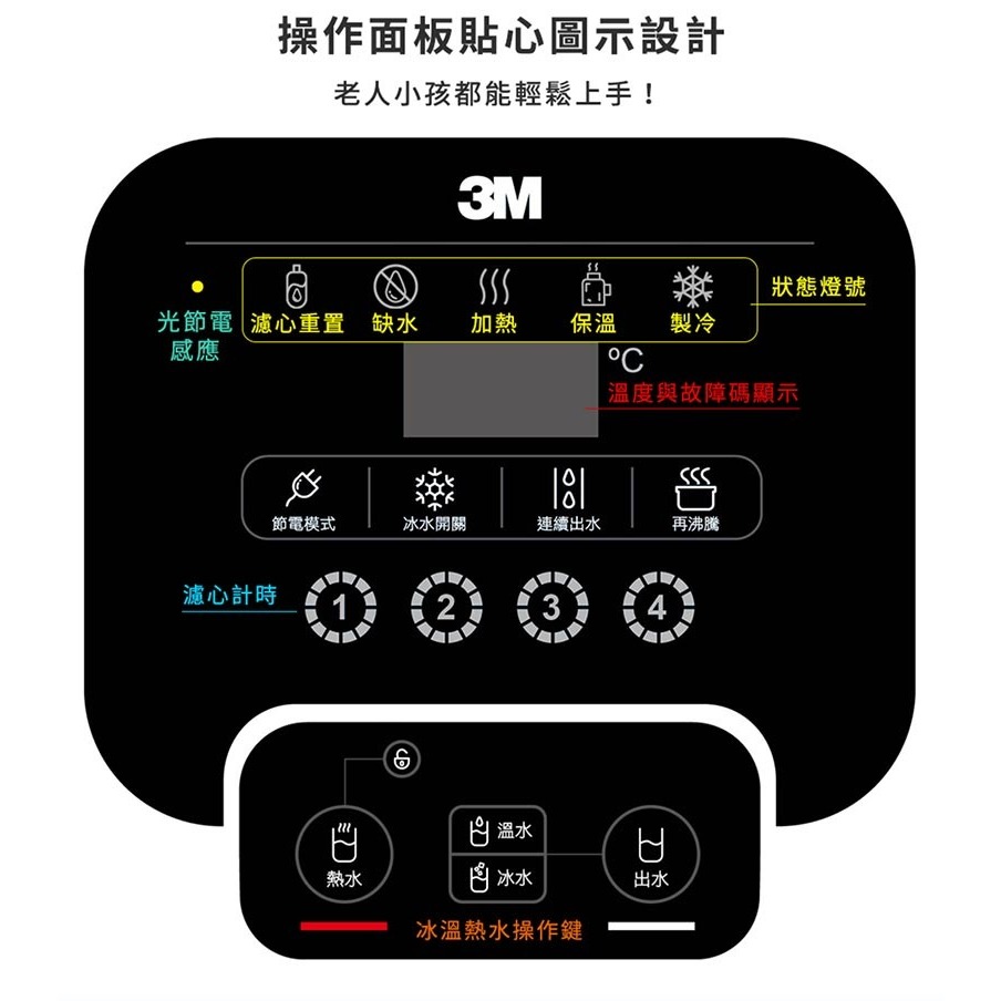 【3M】 T31 檯上型三溫飲水機【S004軟化淨水版｜冰溫熱水均經煮沸後供應｜贈全台標準安裝】-細節圖6