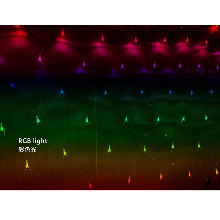 【JP嚴選-捷仕特】3X2cm 居家/戶外 漁網氣氛燈 黃光 白光 藍光 RGB彩色-細節圖7