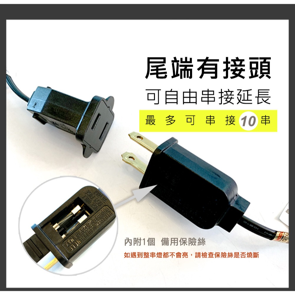 【JP嚴選-捷仕特】工業風圓形LED戶外防水燈串-細節圖4