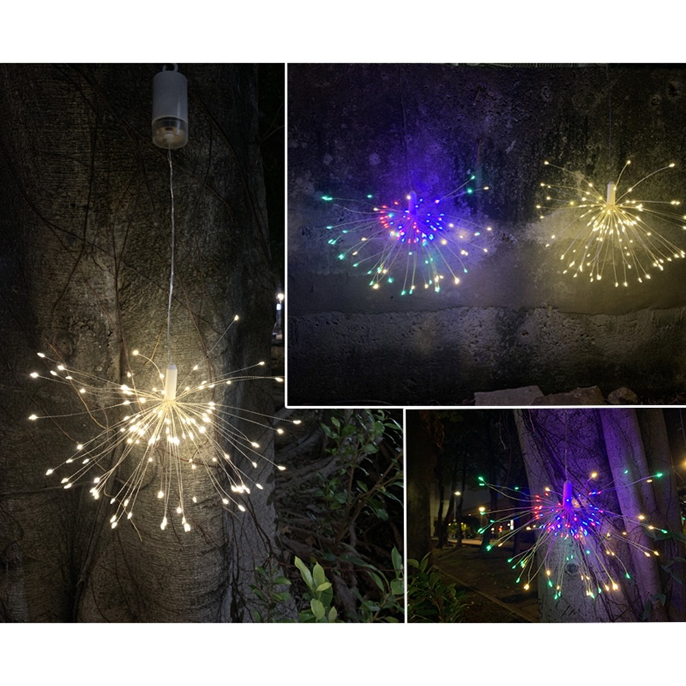 【JP嚴選-捷仕特】120燈懸掛式 LED防水氣氛煙火燈-細節圖6