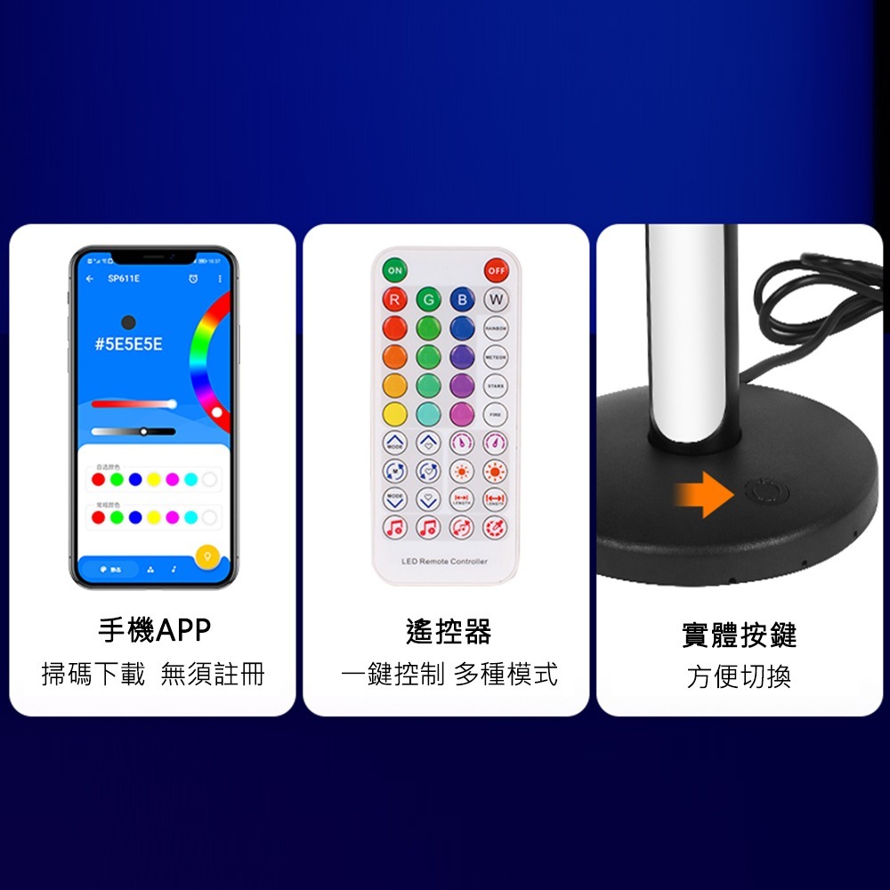 【JP嚴選-捷仕特】RGB桌上幻彩氣氛燈-細節圖5