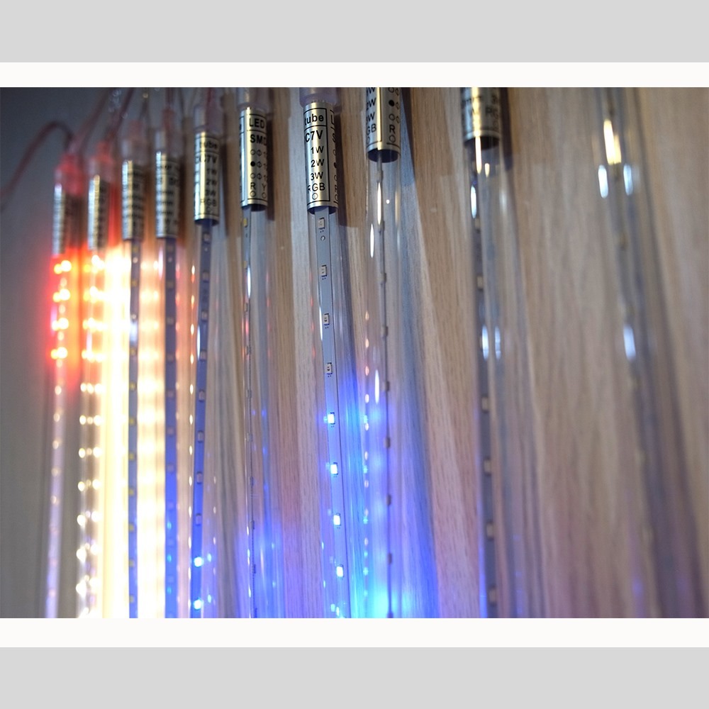 【JP嚴選-捷仕特】LED流星燈管 流星燈條50cm 10支/組led燈雙面貼片燈 造景燈-細節圖3