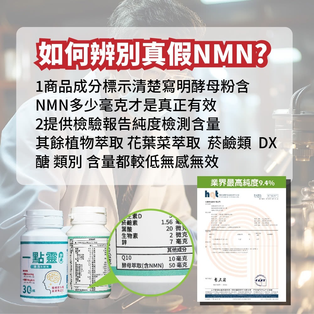 【捷仕特】IQ辛克萊 一點靈膠囊雞酒NMN30粒(雞酒NMN一倍濃縮)-細節圖2