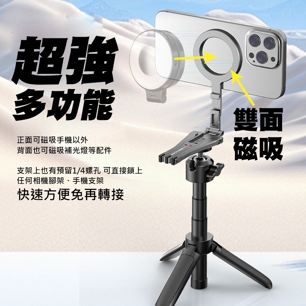【JP嚴選-捷仕特】Magesafe強力磁吸三角手機支架-細節圖2