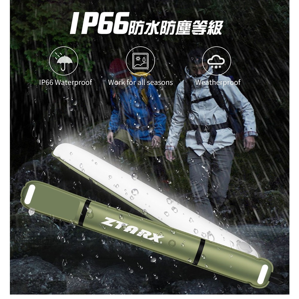 【JP嚴選-捷仕特】ZTARX戶外摺疊充氣防水燈-USB插電款-細節圖4