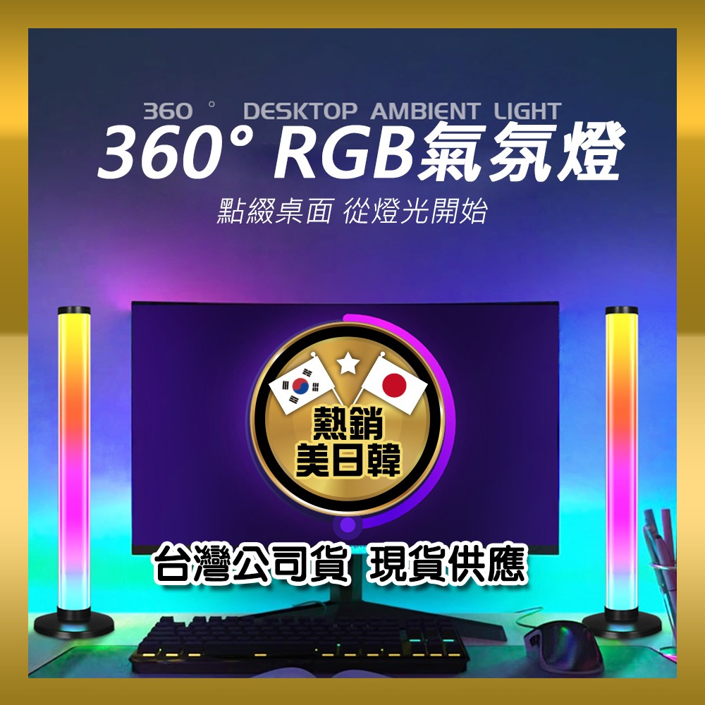 【JP嚴選-捷仕特】180/360度 桌上型氣氛燈-規格圖11