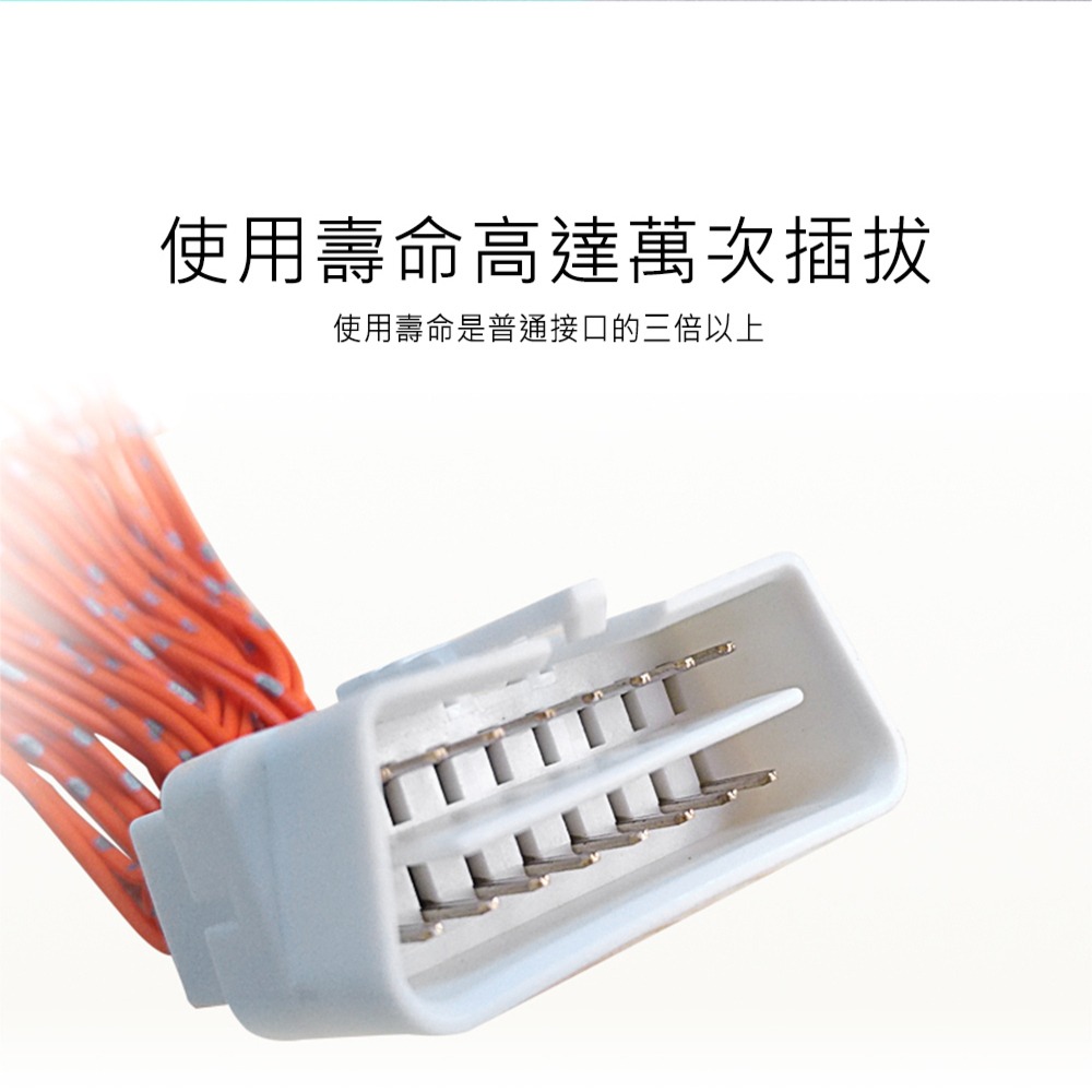 【JP嚴選-捷仕特】汽車OBD一分二轉接口一拖二延長線轉換插頭 擴展線-細節圖2