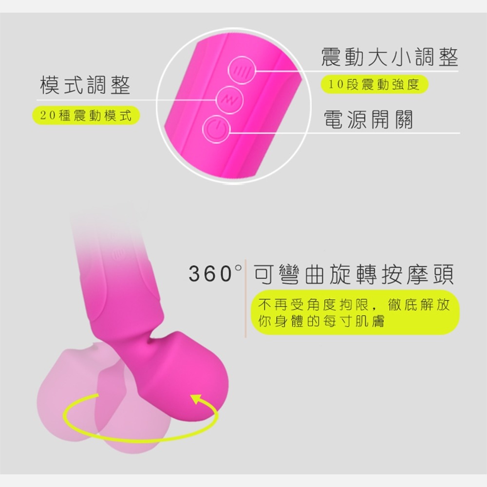【JP嚴選-捷仕特】OD291_10段震動繽紛按摩棒-細節圖3