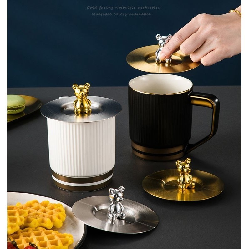 304不銹鋼防塵杯蓋 馬克杯蓋 水杯便攜蓋耐摔耐高溫易清洗卡通杯蓋 杯蓋 蓋子 贈安裝小工具-細節圖5