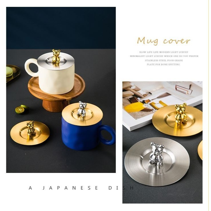 304不銹鋼防塵杯蓋 馬克杯蓋 水杯便攜蓋耐摔耐高溫易清洗卡通杯蓋 杯蓋 蓋子 贈安裝小工具-細節圖7