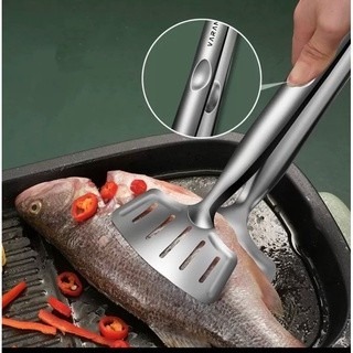 304不鏽鋼魚鏟子 煎魚 翻煎鏟 家用魚鏟 牛排煎炸神器 多功能煎餅夾子 魚鏟 魚夾-細節圖4