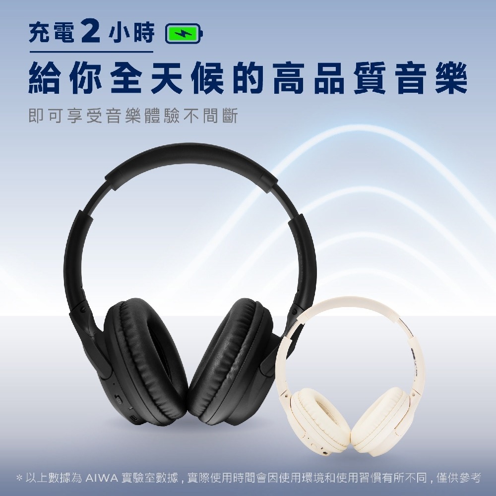 AIWA 愛華 耳罩式無線藍牙耳機 NB-A23E-細節圖8