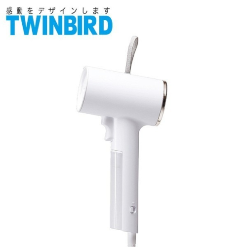 日本TWINBIRD 高溫抗菌除臭 美型蒸氣掛燙機-白色 TB-G006TWW