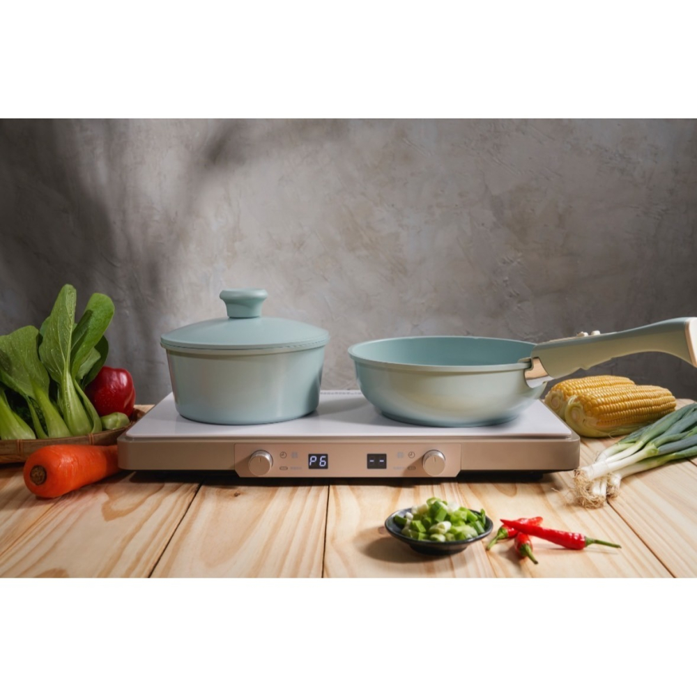 422 美型多功能恆溫雙口電磁爐(H2011A)-細節圖2