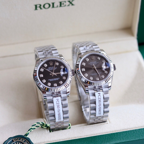 最強版本！勞力士Rolex女款31尺寸日誌型腕表！錶盤鑲嵌10顆Vs級別真鑽💎時標！每一塊表都中國GTC權威機構