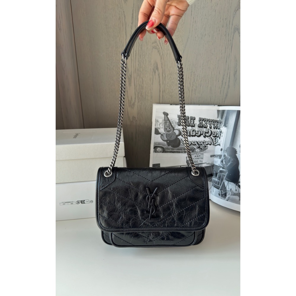 ➯𝐧𝐢𝐤𝐢 𝐛𝐚𝐛𝐲 𝟐𝟐𝐜𝐦 黑銀 ❐✔高貨版本實物細節❗️❗️ 💯海外正規渠道原廠皮 ❐-細節圖2