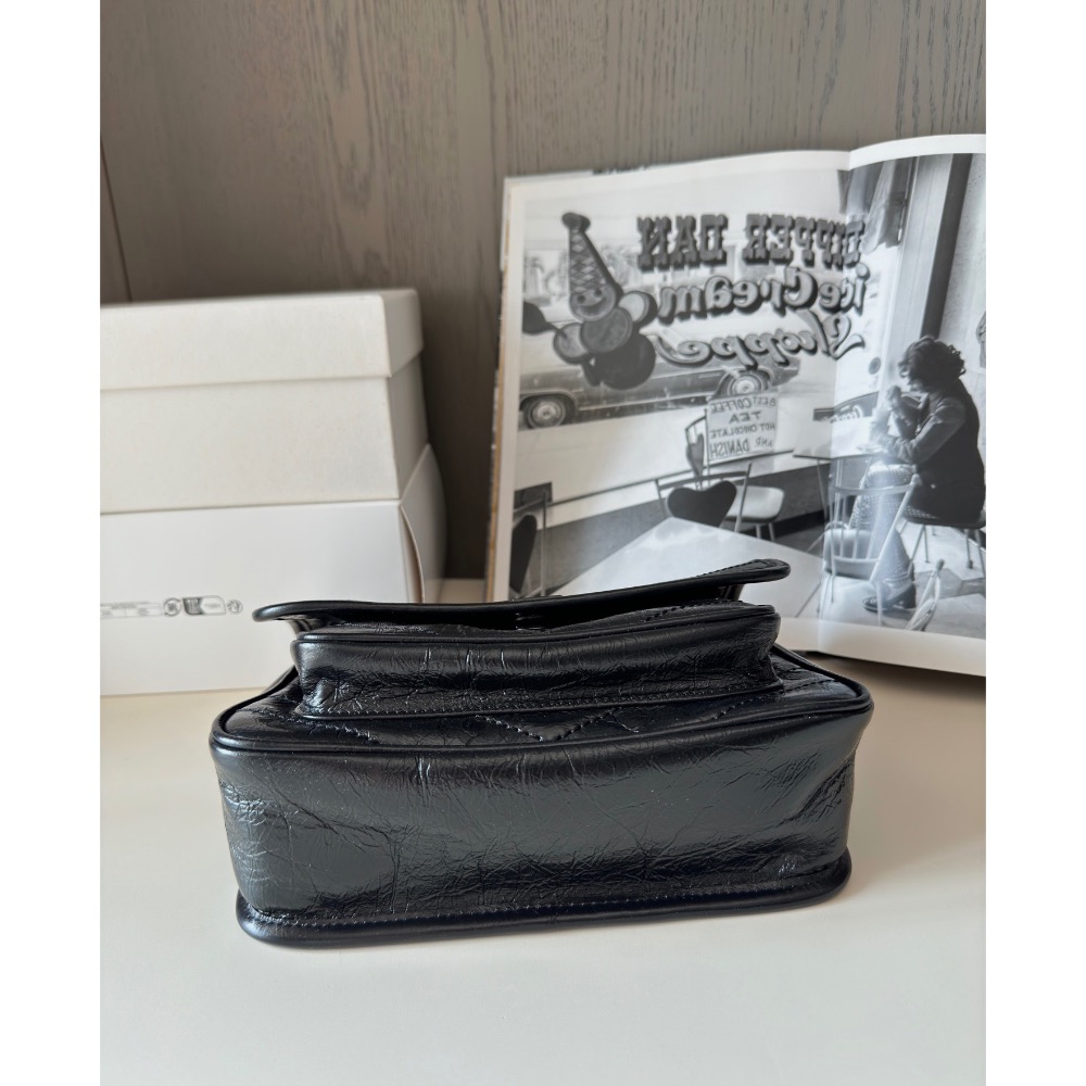 ➯𝐧𝐢𝐤𝐢 𝐛𝐚𝐛𝐲 𝟐𝟐𝐜𝐦 黑銀 ❐✔高貨版本實物細節❗️❗️ 💯海外正規渠道原廠皮 ❐-細節圖4