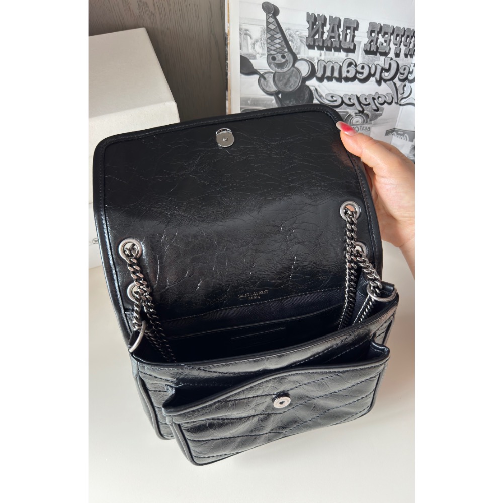 ➯𝐧𝐢𝐤𝐢 𝐛𝐚𝐛𝐲 𝟐𝟐𝐜𝐦 黑銀 ❐✔高貨版本實物細節❗️❗️ 💯海外正規渠道原廠皮 ❐-細節圖5