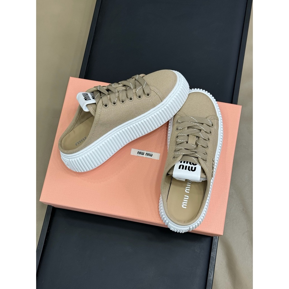 miumiu ss25 new arrival-～ miu家20春夏松糕餅乾鞋；超好看呀，和春夏很配！輕盈舒適又增高！-細節圖2