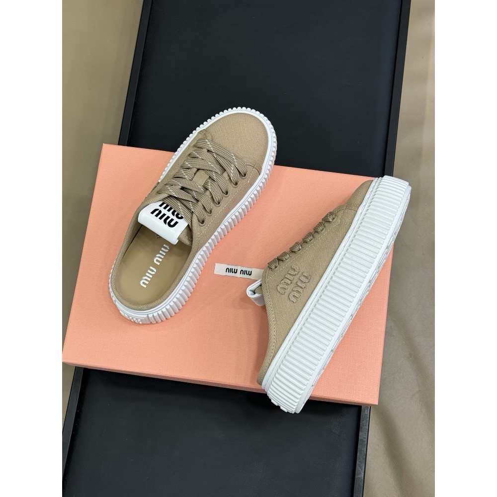 miumiu ss25 new arrival-～ miu家20春夏松糕餅乾鞋；超好看呀，和春夏很配！輕盈舒適又增高！-細節圖3