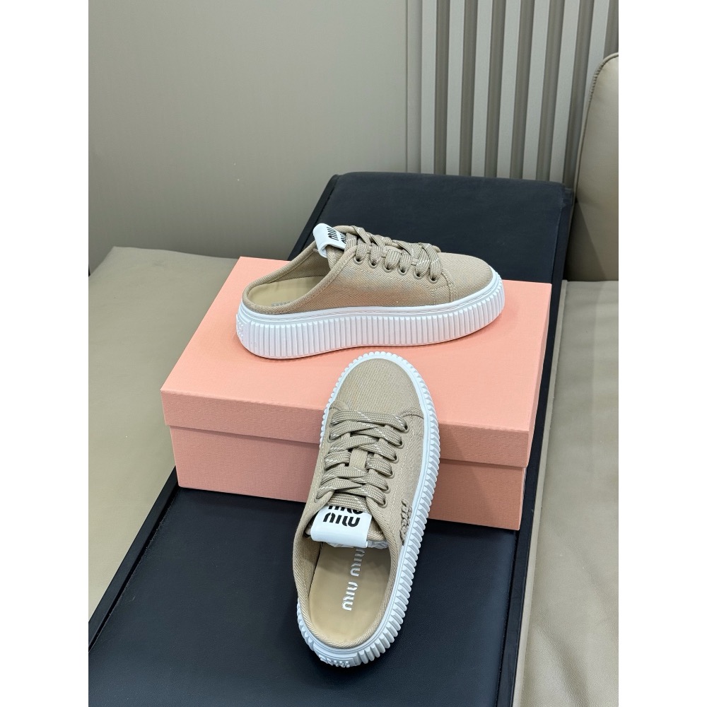 miumiu ss25 new arrival-～ miu家20春夏松糕餅乾鞋；超好看呀，和春夏很配！輕盈舒適又增高！-細節圖4