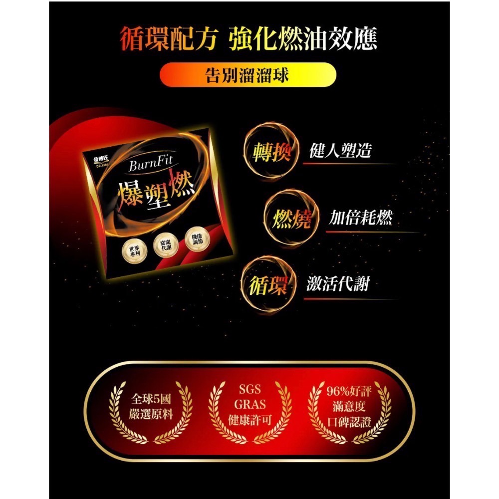 [金博氏]爆塑燃60錠✨正品公司貨✨黃藤果+白腎豆+甲殼素+左旋肉鹼-細節圖4