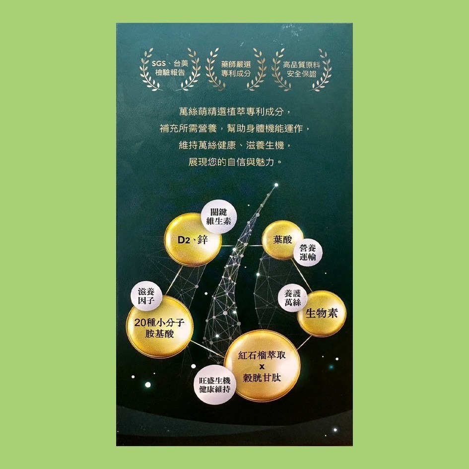 萬絲萌 專利植萃紅石榴複方膠囊 60顆/盒👍藥師嚴選專利成分👍高品質原料安全保證-細節圖2