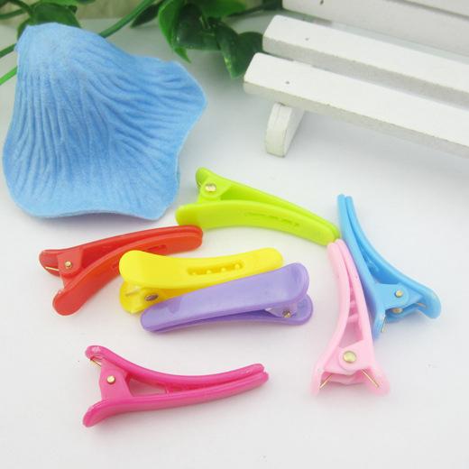 【台灣現貨】3.5cm兒童冰淇淋色果凍色小鴨嘴夾 糖果色一字夾邊夾 瀏海夾 化妝必備 豆豆夾小抓夾 髮夾髮飾 頭飾-細節圖5