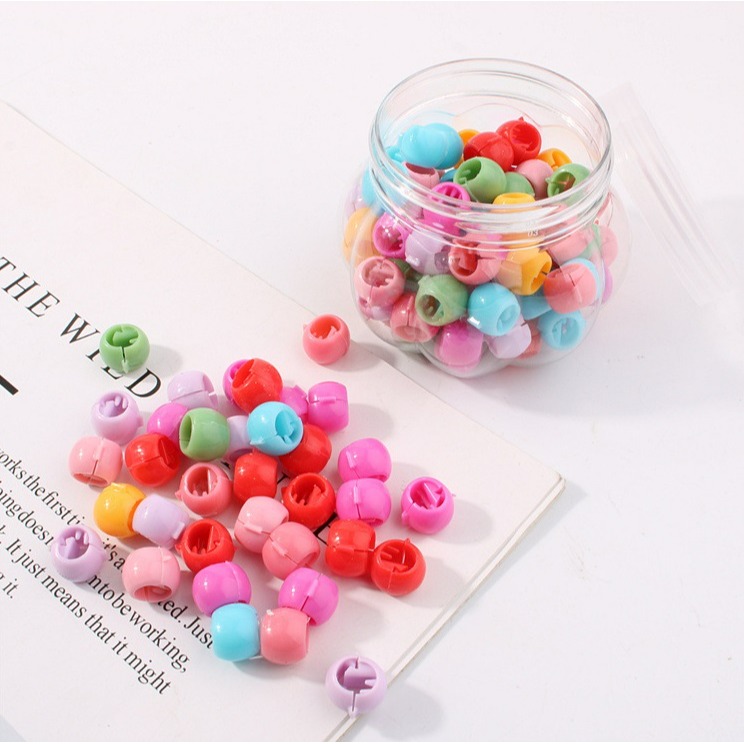 【台灣現貨】韓版糖果色豆豆夾 造型迷你小抓夾 兒童髮飾 泫雅風 編髮 可愛造型 豆豆扣小辮子 嘻哈風 小髮夾髮飾頭飾 女-規格圖11