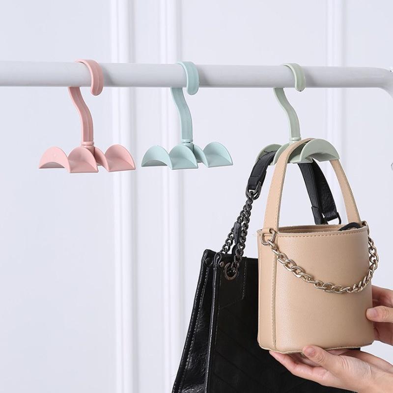【台灣現貨】360度可旋轉式包包掛架 包包旋轉架 領帶收納架 衣櫥收納 衣架 掛架 衣櫃 掛勾 收納用品-細節圖9