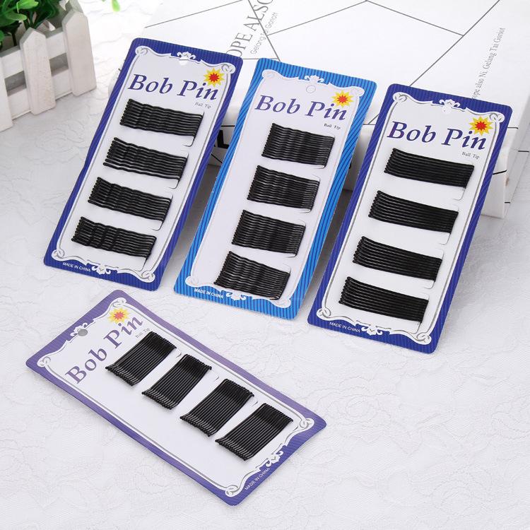 【台灣現貨】平板/波浪小黑夾(長短款) 黑色髮夾鋼絲烤漆一字夾 髮型造型必備 瀏海夾 盤髮邊夾瀏海夾 碎髮 固定髮型-細節圖2