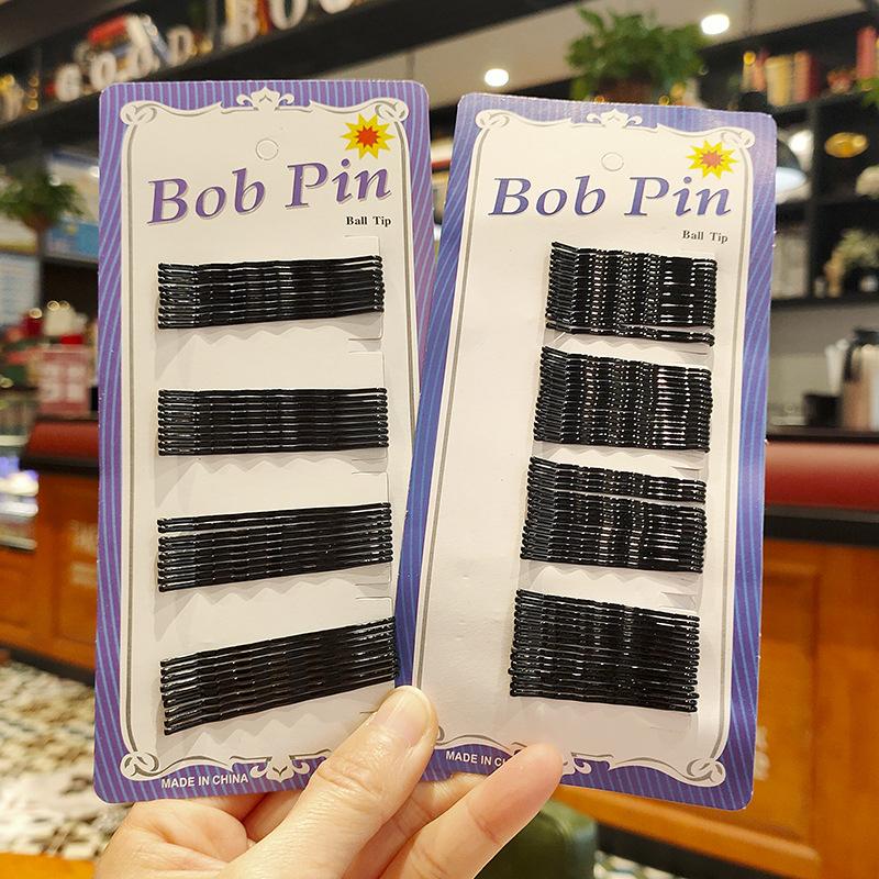 【台灣現貨】平板/波浪小黑夾(長短款) 黑色髮夾鋼絲烤漆一字夾 髮型造型必備 瀏海夾 盤髮邊夾瀏海夾 碎髮 固定髮型-細節圖3