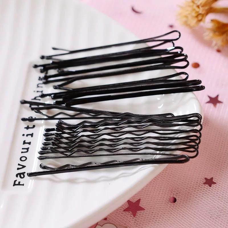 【台灣現貨】平板/波浪小黑夾(長短款) 黑色髮夾鋼絲烤漆一字夾 髮型造型必備 瀏海夾 盤髮邊夾瀏海夾 碎髮 固定髮型-細節圖6