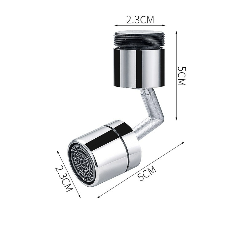 【台灣現貨】720°萬向水龍頭防濺水 浴室洗手台 洗漱台 水龍頭延伸器 接頭增壓 水龍頭起泡器 萬向水龍頭-規格圖11