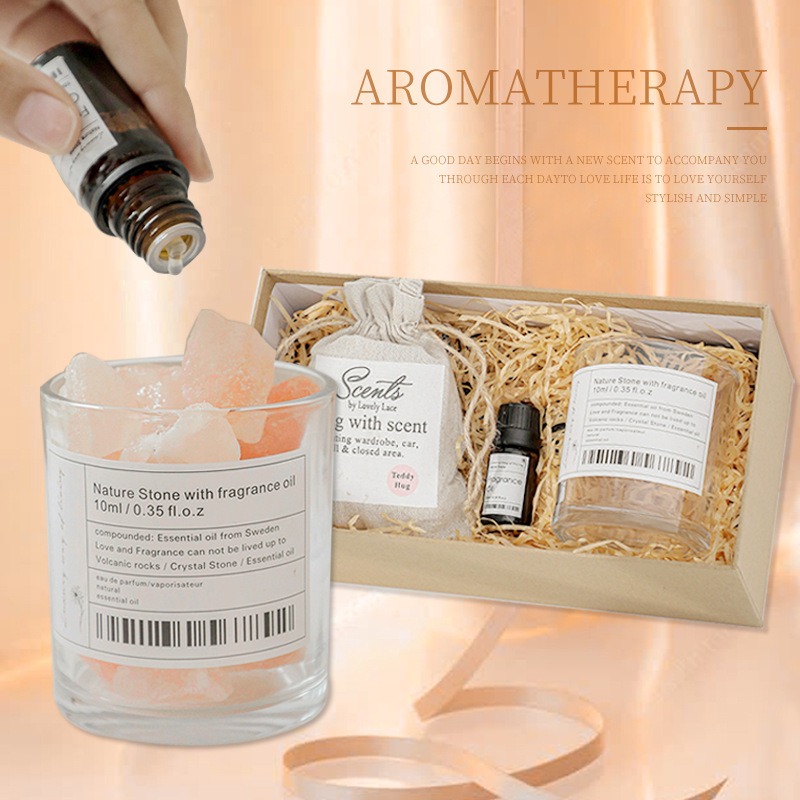 【台灣現貨】晶石杯香氛禮盒含10ml精油  無火香薰擴香石 精油香氛禮盒 薰香香薰 居家臥室 芳香 辦公室擺件 水晶-細節圖11