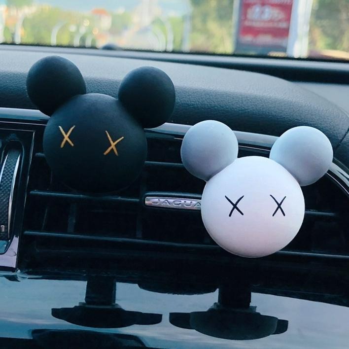【台灣現貨】彩色可愛鼠造型汽車空調出風口香氛 車載精油香薰擴香石 車用薰香 香水芳香 車內飾品擺件裝飾用品 糖果色馬卡龍-細節圖4